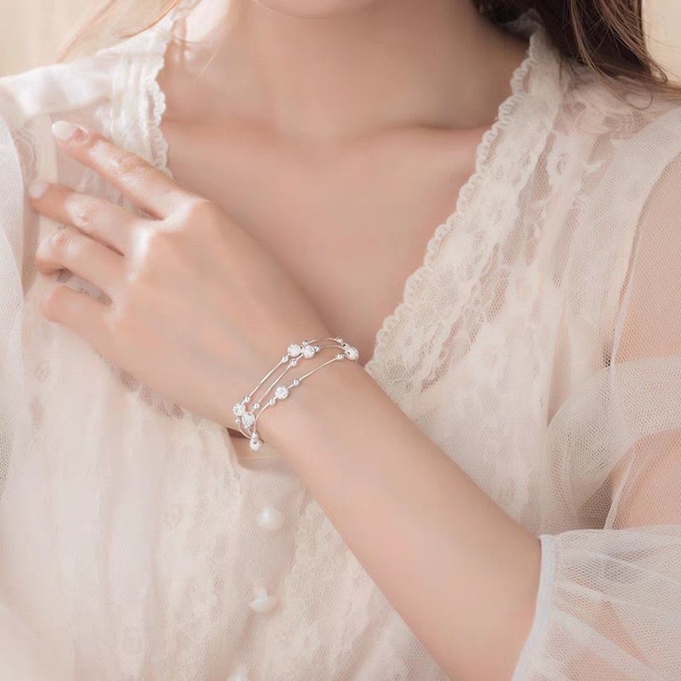 MYKI Sweet Ball Multi Layer Loose Bracelet  (MKBRAD518S)