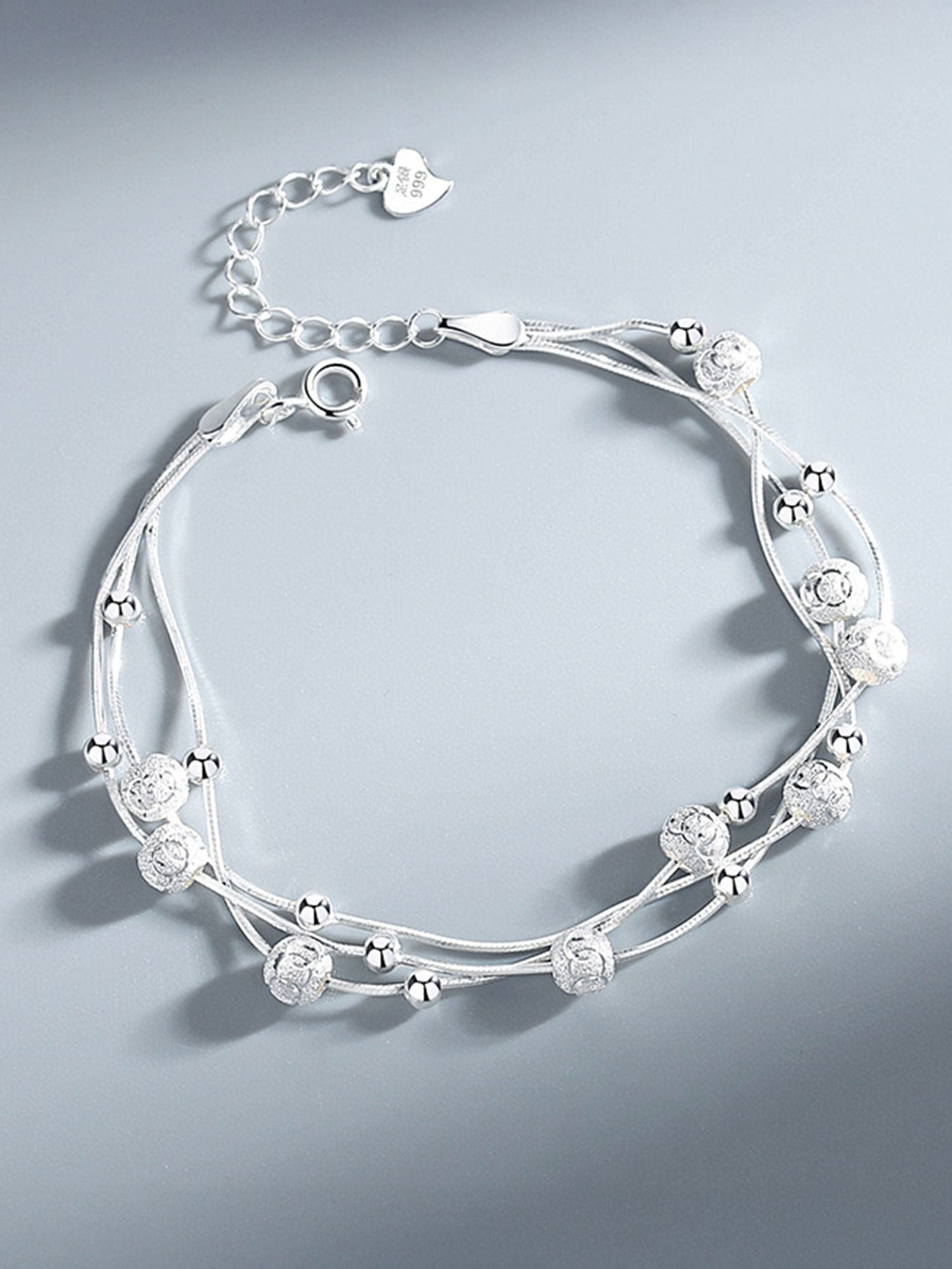 MYKI Sweet Ball Multi Layer Loose Bracelet  (MKBRAD518S)