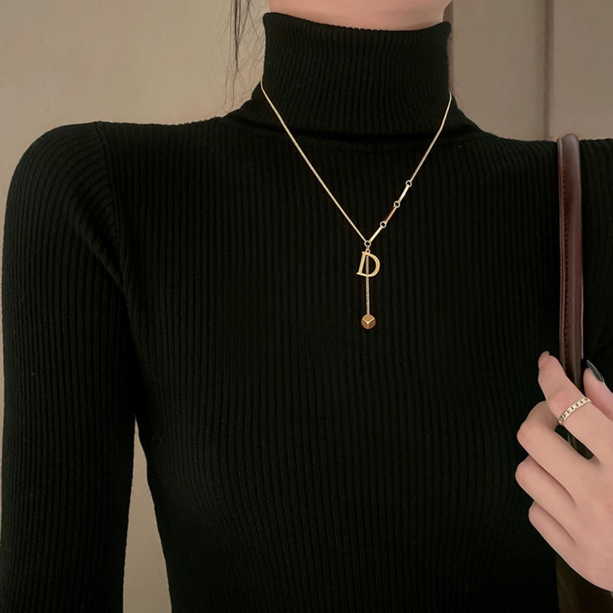 MYKI Aesthetical Stainless Steel Necklace (MK842-SSYI)
