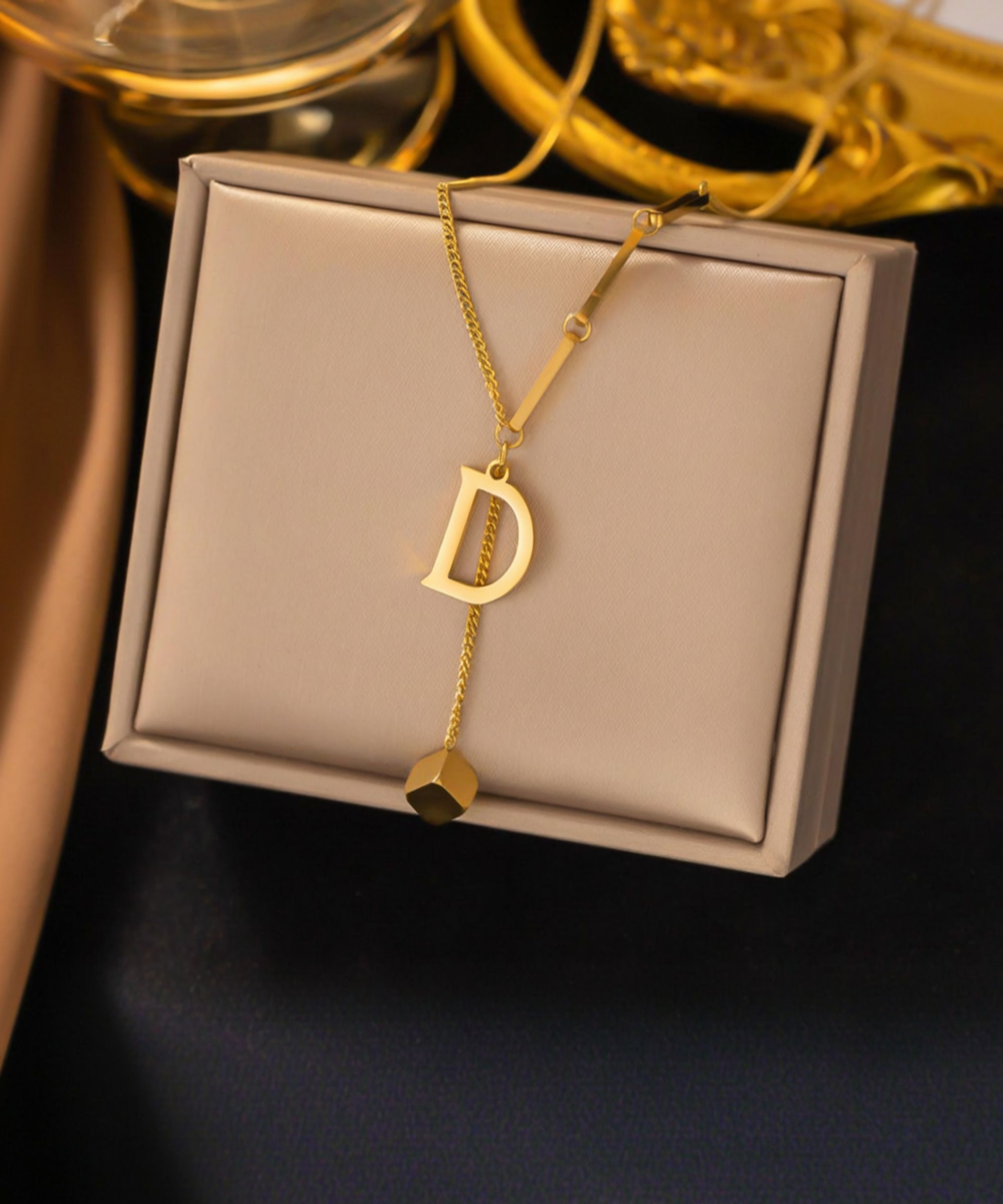MYKI Aesthetical Stainless Steel Necklace (MK842G-SSYI)