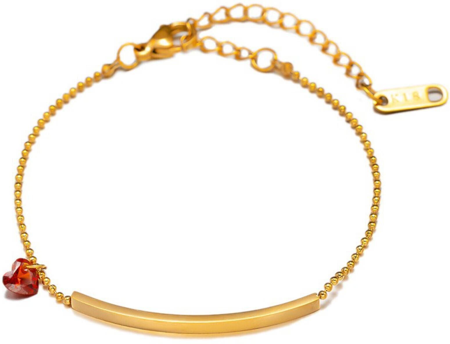 MYKI Gold Plated Bracelet | Anti-Tarnish Adjustable Design(MKBRAD753G-SSYI)
