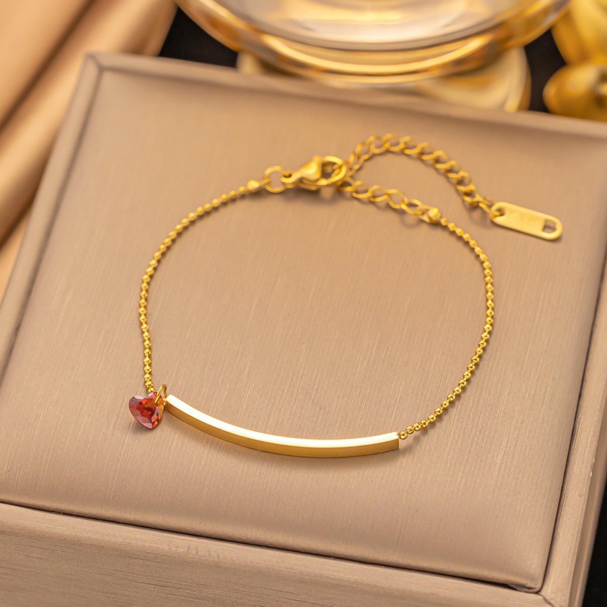 MYKI Gold Plated Bracelet | Anti-Tarnish Adjustable Design(MKBRAD753G-SSYI)